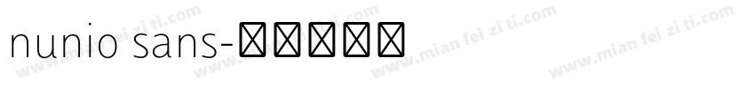 nunio sans字体转换